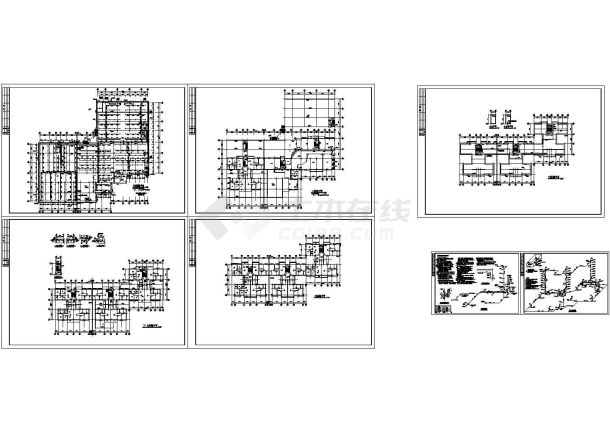 丽江花园自动喷水灭火系统CAD设计图-图一