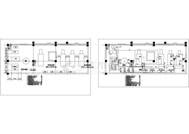 某酒店锅炉房设计cad施工图-图二