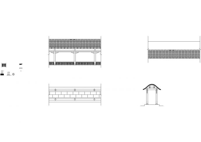 廊架建筑节点施工图设计_图1