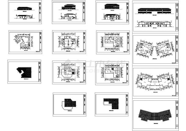 某二层博物馆建筑设计施工图-图一