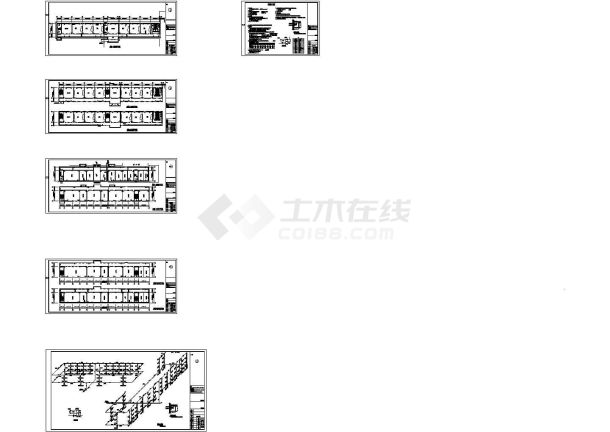 某小学教学楼采暖施工设计cad图纸-图一