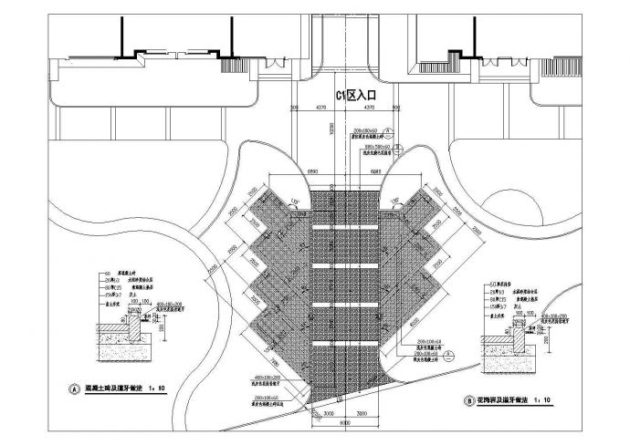 某小区停车场建筑设计做法详图_图1