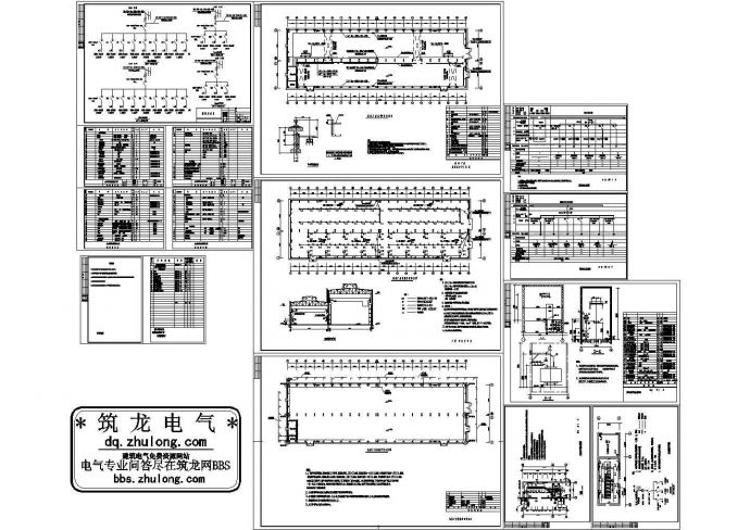 机修厂房电气设计cad施工图_图1