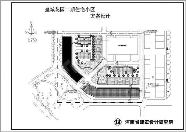 某县多期住宅楼建筑cad方案详图-图一