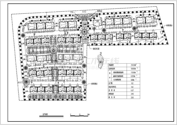 别墅小区规划设计CAD参考图纸-图一
