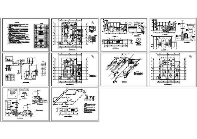 热水锅炉房CAD设计施工图_图1