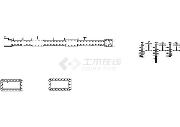 [上海]地铁盾构井基坑开挖降水设计图-图一