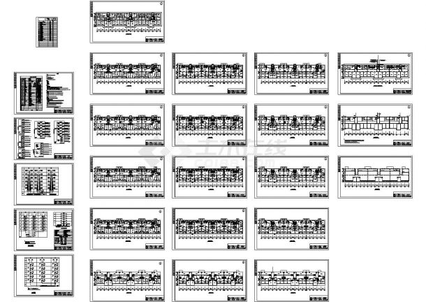 某住宅楼全套电气CAD设计平面施工图-图一