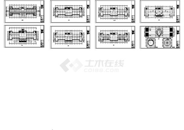 [安徽]9层法式风情林业厅技术服务综合楼建筑及幕墙施工图（含144张图纸）-图二