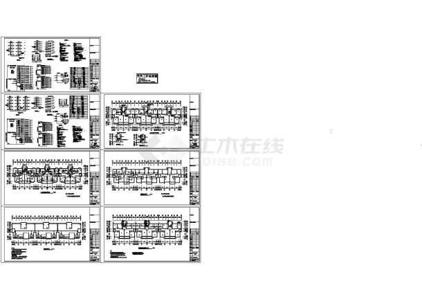 某五层A型住宅楼电气施工cad图，共七张-图一