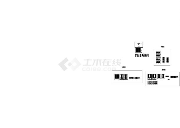 [大连]某二十九层办公大楼外立面装饰建筑cad设计施工图-图一