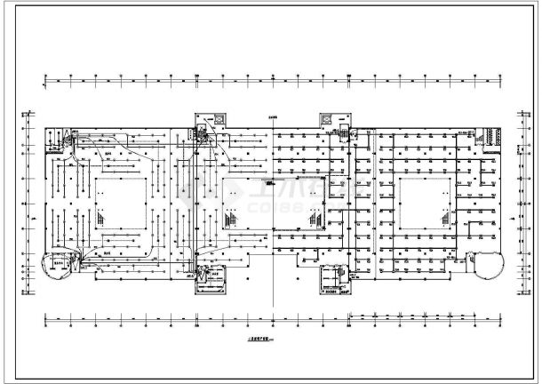 某会展馆二层电气平面图详细设计-图二