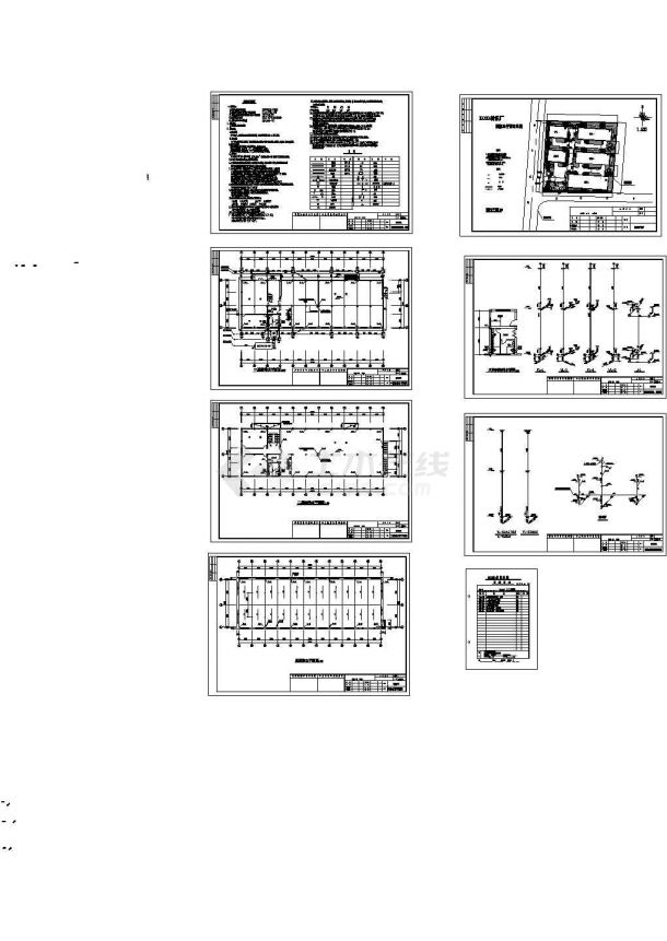 浙江某二层车间给排水CAD消防施工图-图一