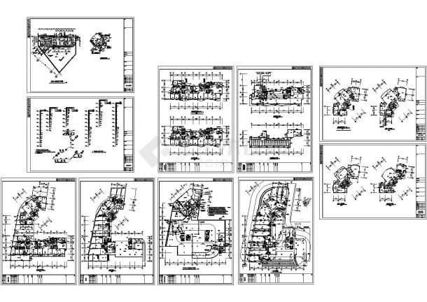 某商住楼给排水CAD设计施工图纸-图一