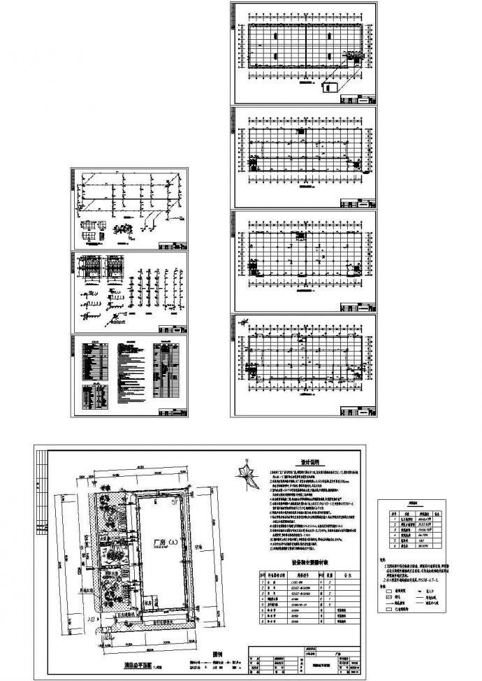 某五层电子厂房给排水CAD设计图_图1