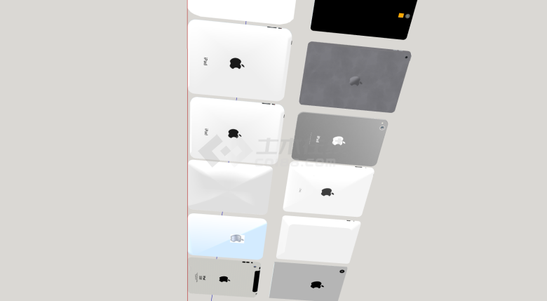 苹果平板电脑电子产品su模型-图二