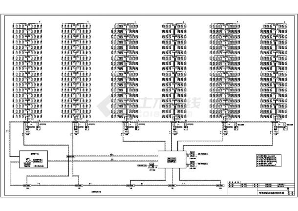 某电子厂职工宿舍楼电子系统设计CAD施工图-图一