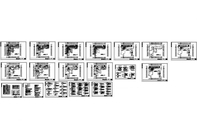 某5层综合楼强电CAD施工图纸_图1