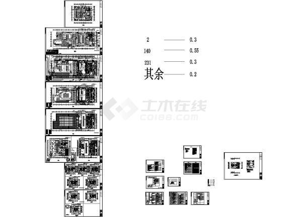 某25层写字楼弱电设计施工图纸-图一