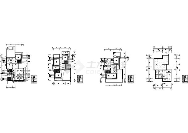 某-1+3层西式古典风格别墅装修施工图-图二