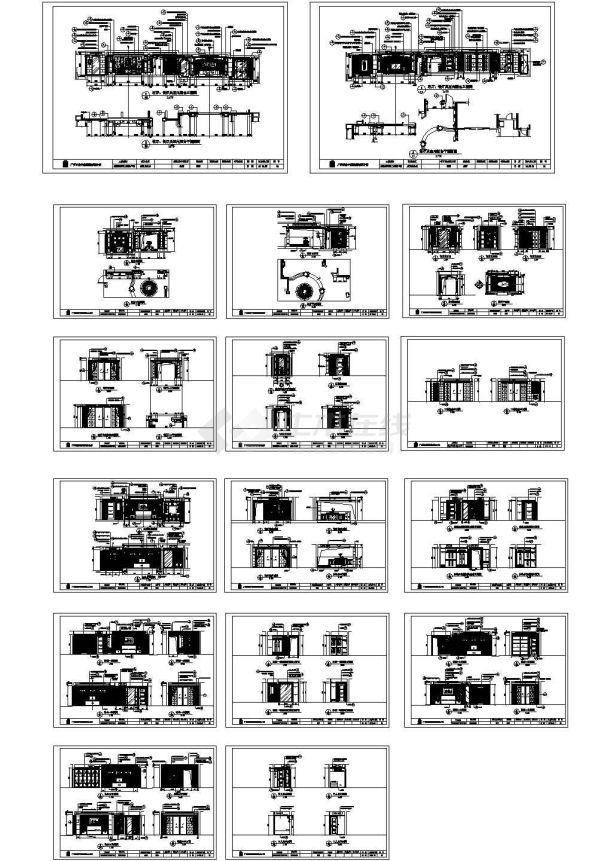 星河湾B6户型复式住宅装修施工图-图一