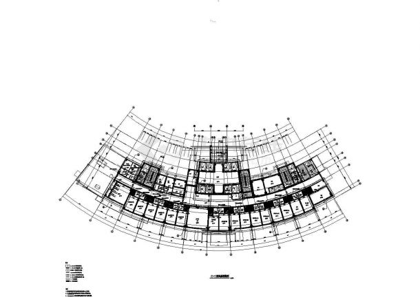 某地区十层大医院装修设计CAD施工图-图二