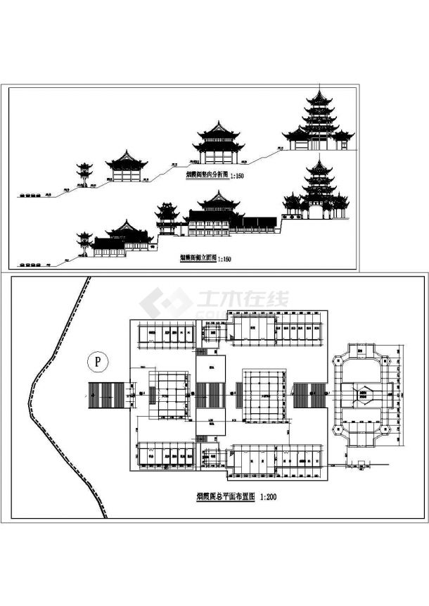某大型寺庙古建方案建筑设计-图二