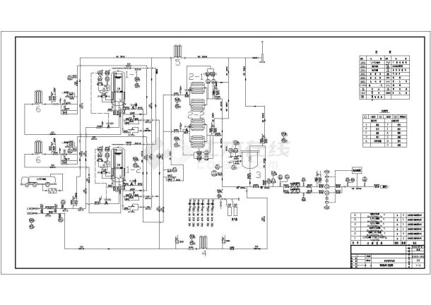 LNG工艺流程设计cad施工图-图二