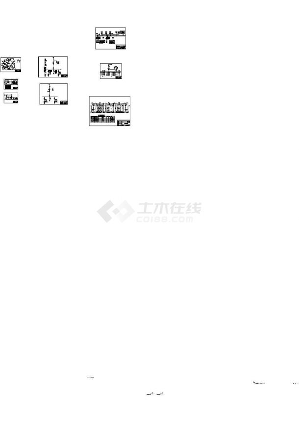 小型水电站电气设计cad施工图-图一