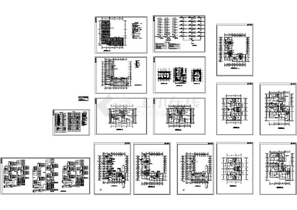 某花园洋房高档多层住宅楼电气设计CAD施工图-图一