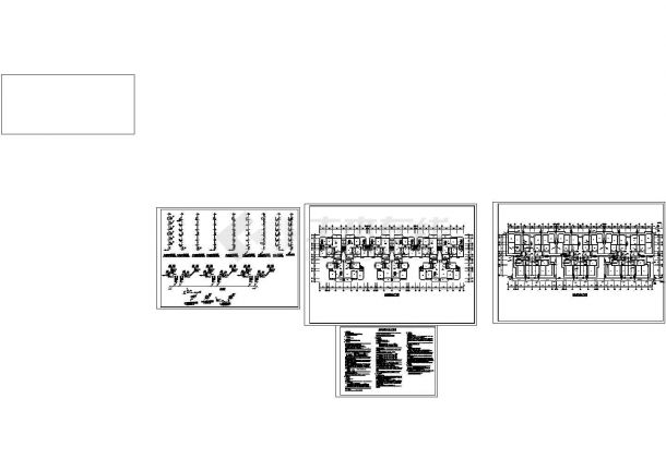 八层住宅给排水CAD成套图纸（有架空层）-图一