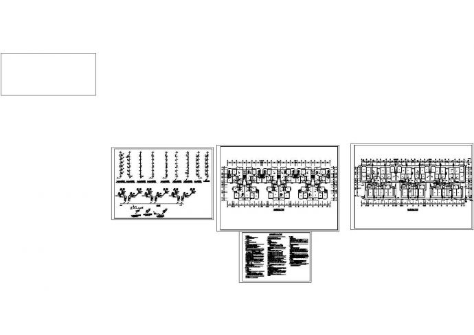 八层住宅给排水CAD成套图纸（有架空层）_图1
