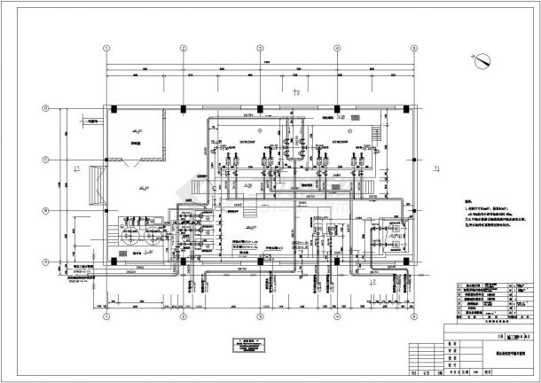 某火电厂含煤废水处理工程设计施工CAD图纸-图一