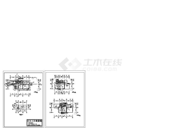 某村镇私人别墅全套电气设计CAD施工图-图二