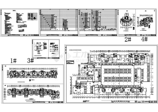 某地区32层商住楼电气设计CAD施工图-图二