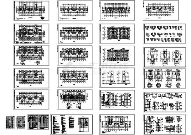 某七层剪力墙结构住宅楼（3723㎡）设计cad全套建筑施工图（含设计说明）-图一