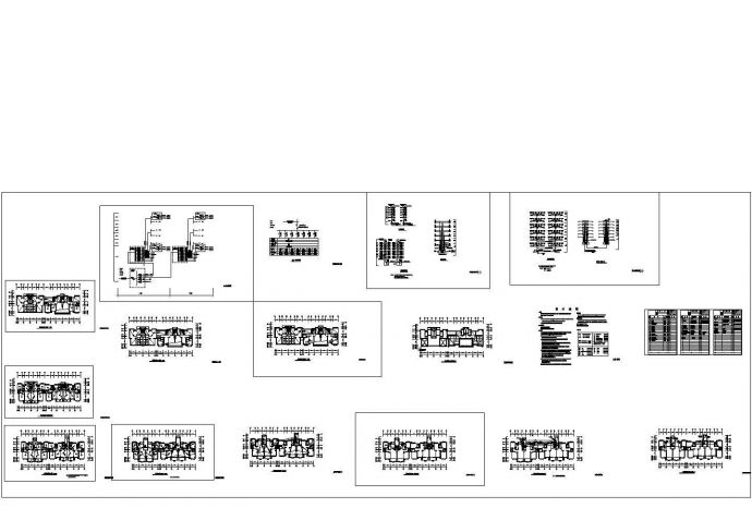 某六层带跃 层住宅楼电气设计施工CAD图纸_图1