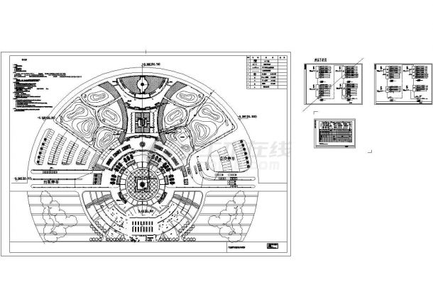 广场照明及控制系统设计cad图，共三张-图二