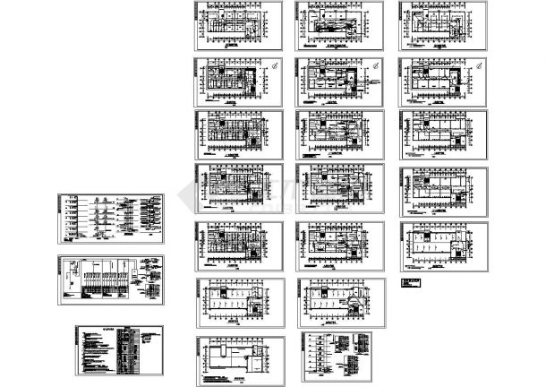 某六层综合楼电气施工cad图，共二十二张-图二