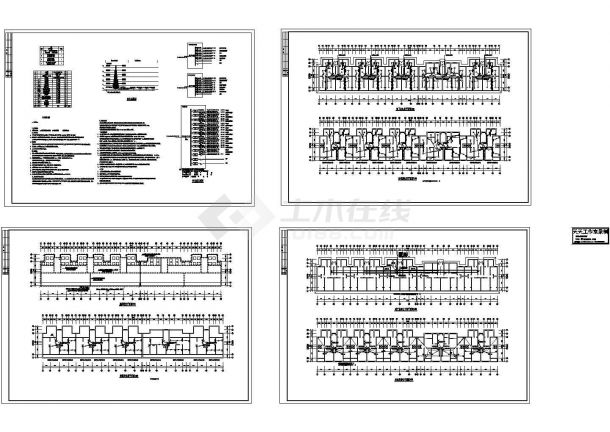 多层住宅楼电气系统设计施工cad图纸（含地下一层，共四张）-图一