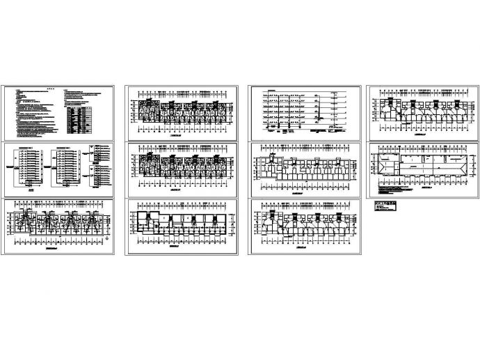 六层带半地下室住宅楼电气设计施工cad图，共十一张_图1