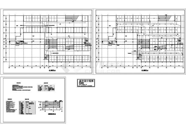 某饭店车库改造工程设计CAD施工图-图一