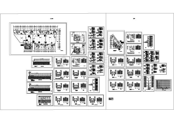 高层住宅楼配电系统设计施工cad图纸（含地下一层，共三十五张）-图二