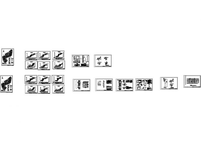 完整的边坡工程设计cad施工图（多套方案，22张图）_图1