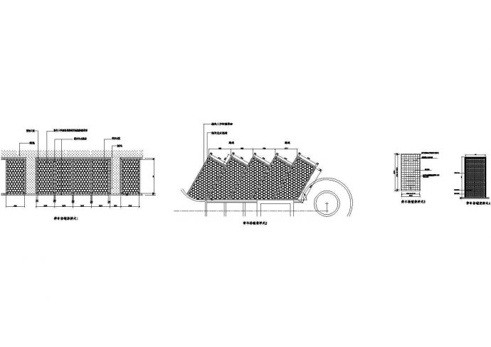 停车场铺装样式剖面CAD参考图_图1