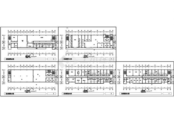 某四层框架结构小型办公楼设计CAD建筑平面施工图纸（含效果图）-图一