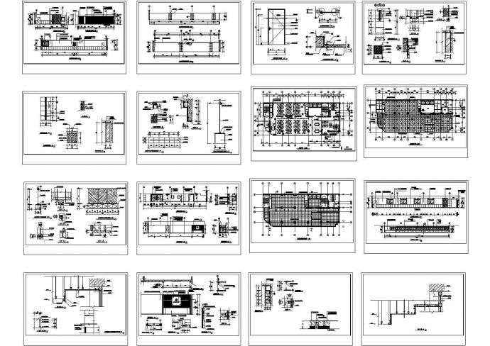 某框架结构办公楼第八层室内装修设计cad全套施工图（甲级院设计，16张图）_图1