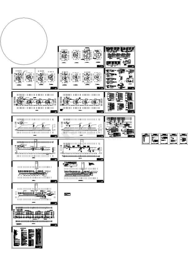 6560平米7层商住楼电气设计CAD施工图-图一