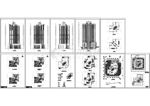 某地区二十五层大型商住楼电气设计CAD施工图-图一