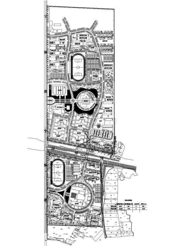 54402平方米南海新校区公寓住宅设计建筑施工cad图纸-图一